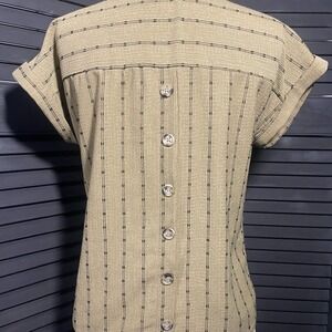 Mine‎ Green Button-Back Women's Shirt